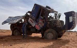 Danilo Petrucci's truck at Dakar