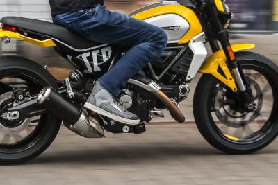 Furygan Stockton Air boots - worn while riding Ducati Scrambler