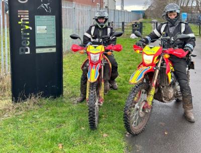 Staffordshire Police using Off-road bikes