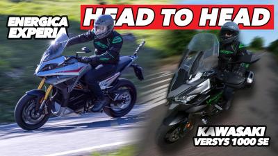 Energica Experia vs the Kawasaki Versys 1000 SE