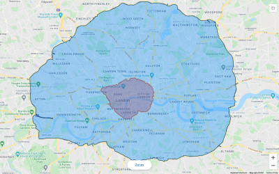 ULEZ map October 2021