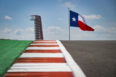 Texas flag at Circuit of the Americas. - Gold and Goose