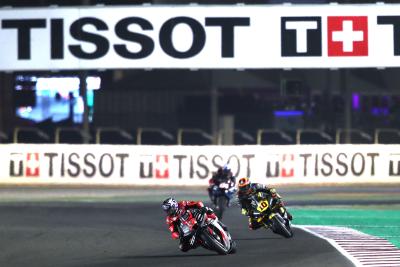 Maverick Vinales leads Luca Marini and Andrea Dovizioso in 2022 Qatar Grand Prix. - Gold and Goose