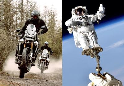 Major Tim Peake, Triumph Motorcycles