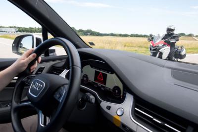 Ducati Audi safety car-bike comms smart highway