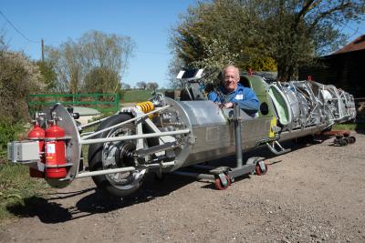 Guy Martin 400mph streamliner motorcycle