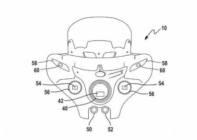 Motorcycle cornering headlights