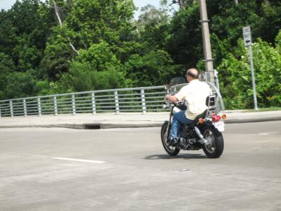 motorcycle without helmet