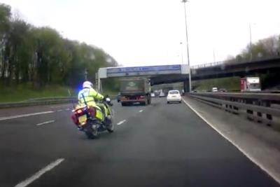 Police motorcycle rider