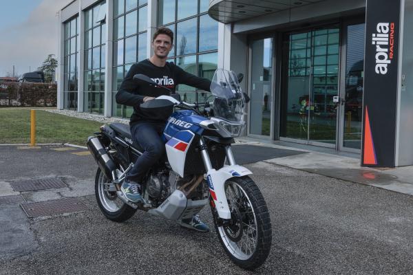 Jacopo Cerutti on Aprilia Tuareg 660.