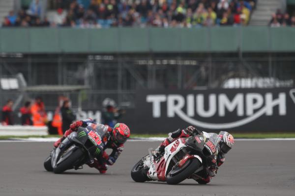 Takaaki Nakagami, Fabio Quartararo, 2023 MotoGP British Grand Prix. - Gold and Goose