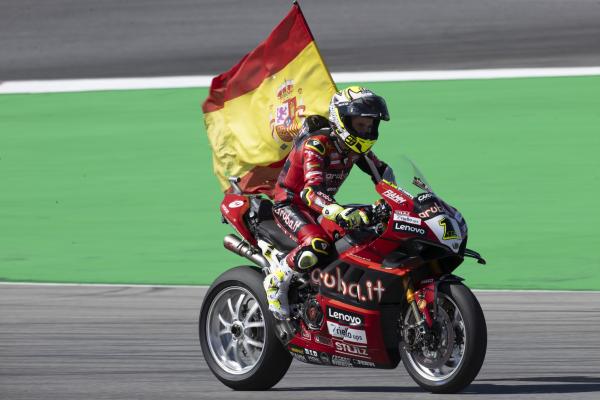 Alvaro Bautista, 2023 Portuguese WorldSBK. - Gold and Goose