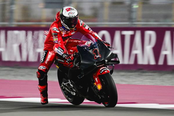 Francesco Bagnaia, 2024 MotoGP Qatar Test. - Gold and Goose