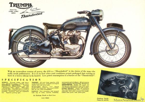 1956 Triumph Thunderbird 650