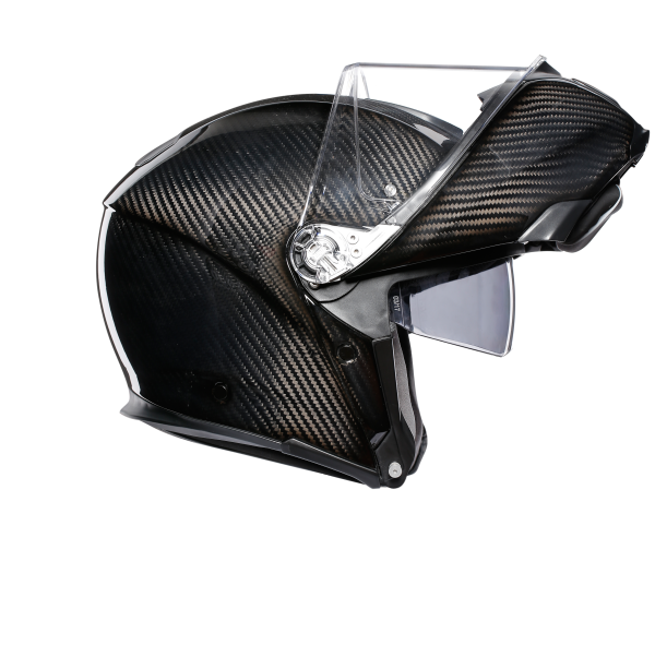 AGV unveils world first fully carbon flip front lid