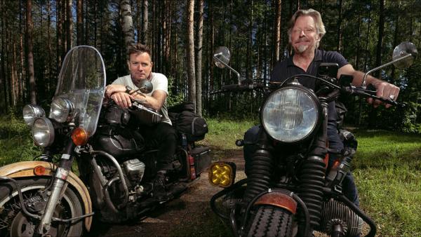 Charley Boorman and Ewan McGregor preparing for Long Way Home