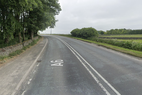 The A6 near where the second incident happened - Image: Google Maps