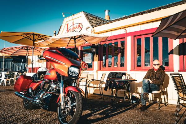 Outside LouLou's on Monterey Wharf