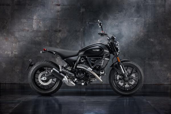 The side profile of the Scrambler Icon Black