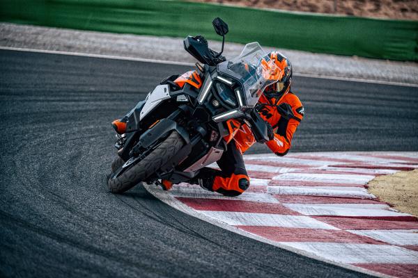 KTM 1390 Super Adventure S Evo on track