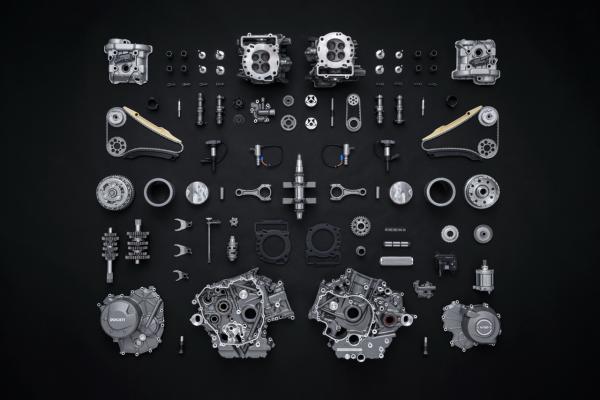 The internals of Ducati's new 890cc engine