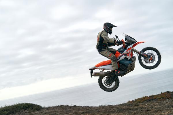 New KTM 890 Adventure R in the air