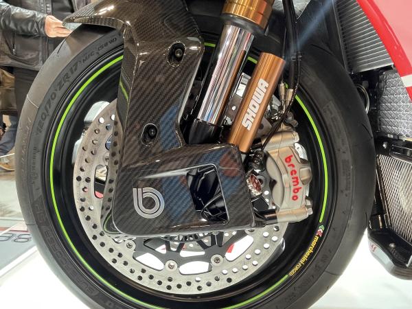 Suspension and brakes are carried over from the ZX-10