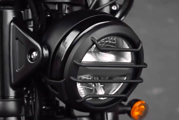 LED headlamp of BSA B65 Scrambler