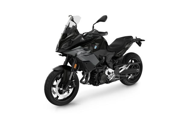 The 2025 BMW F900 XR in its Triple Black livery