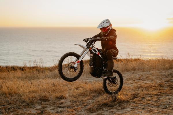 A Zero XB pulling a wheelie