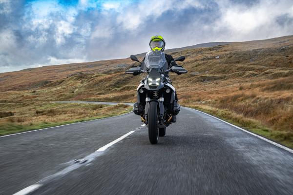 riding the BMW R1300 GS Adventure ASA in Wales