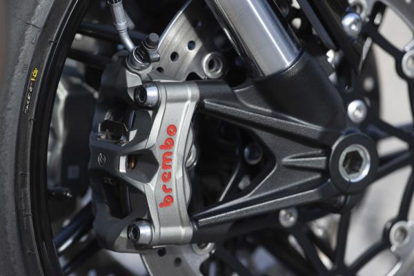 Brembo front brakes are specific to the RS