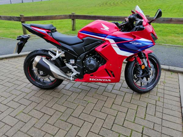 Honda CBR500R test ride bike