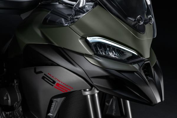 The 2025 Ducati Multistrada V2 S in Storm Green colour