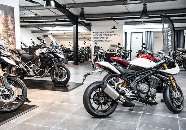 A motorcycle service centre