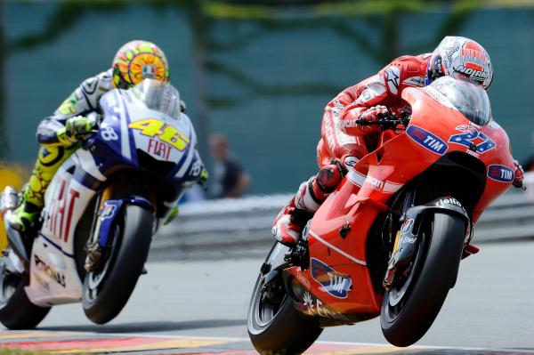 Casey Stoner, Valentino Rossi