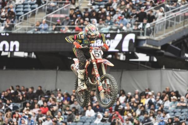 Justin Barcia, 2022 Foxborough Supercross. - GasGas Media/Align Media.