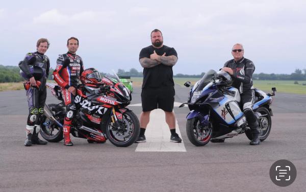 Eddie Hall and the TTS Hayabusa