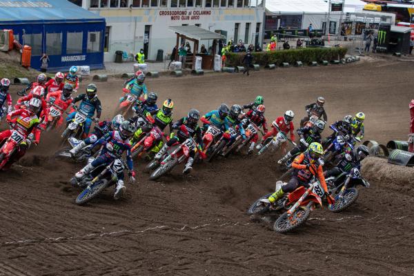 2020 MXGP of Pietramurata race start. - Ray Archer/KTM Media.