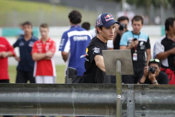 Marc Marquez at Marco Simoncelli memorial