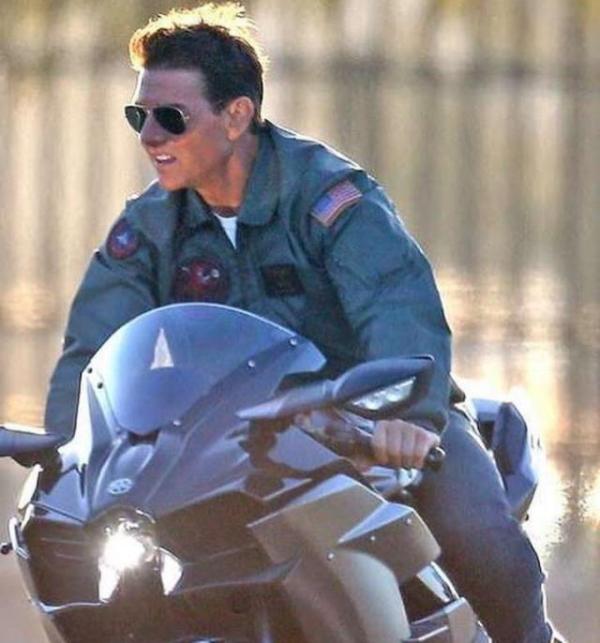 Maverick returns for Top Gun 2 but check out his wheels!