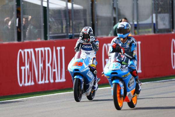 Maverick Vinales, Alex Rins, 2013 Valencian Grand Prix. - Gold and Goose