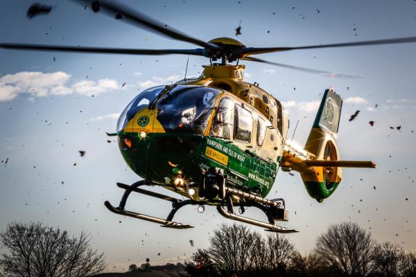 James Hillier visits local air ambulance crew 