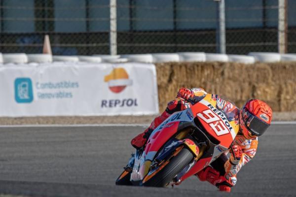 Marc Marquez testing sustainable fuels on Honda RC213V-S in Jarama. - Repsol Honda Team