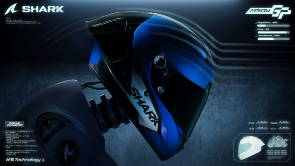 Shark Aeron GP brings active aero to your motorcycle helmet!