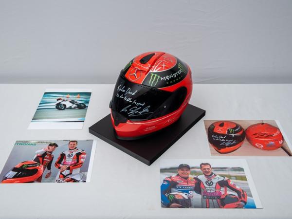 Michael Schumacher Ducati motorcycle helmet. - Sotheby's