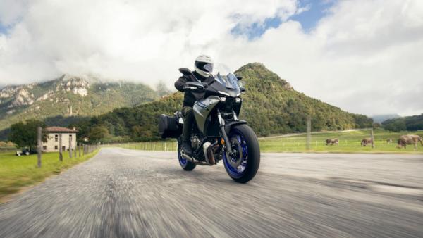 2023 Yamaha Tracer 7 GT on mountain road. - Yamaha​