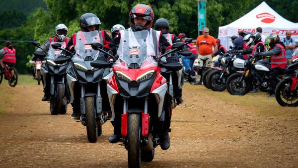 Ducati Multistradas at ABR Festival