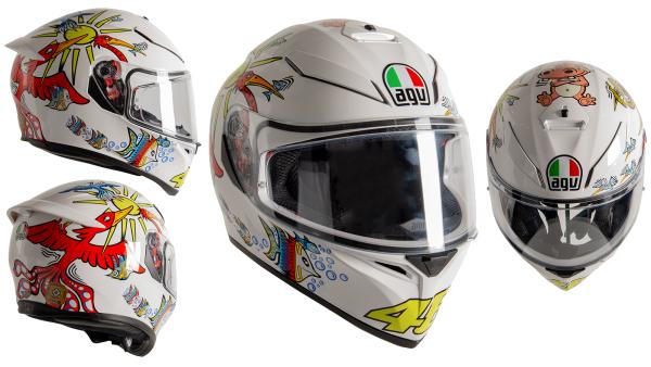 AGV K3 SVS White Zoo Valentino Rossi helmet