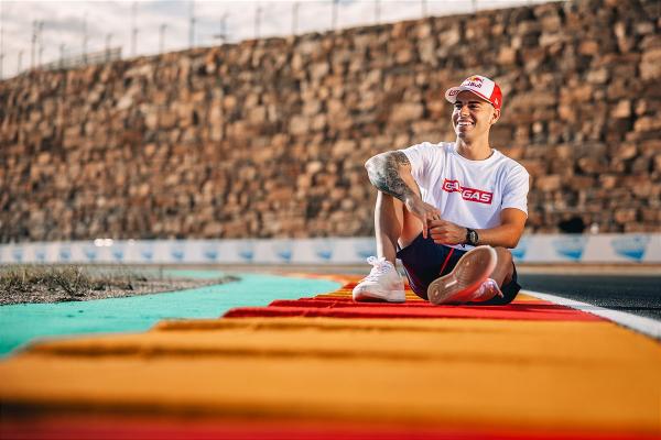 Augusto Fernandez, GasGas photoshoot, Aragon 2022.